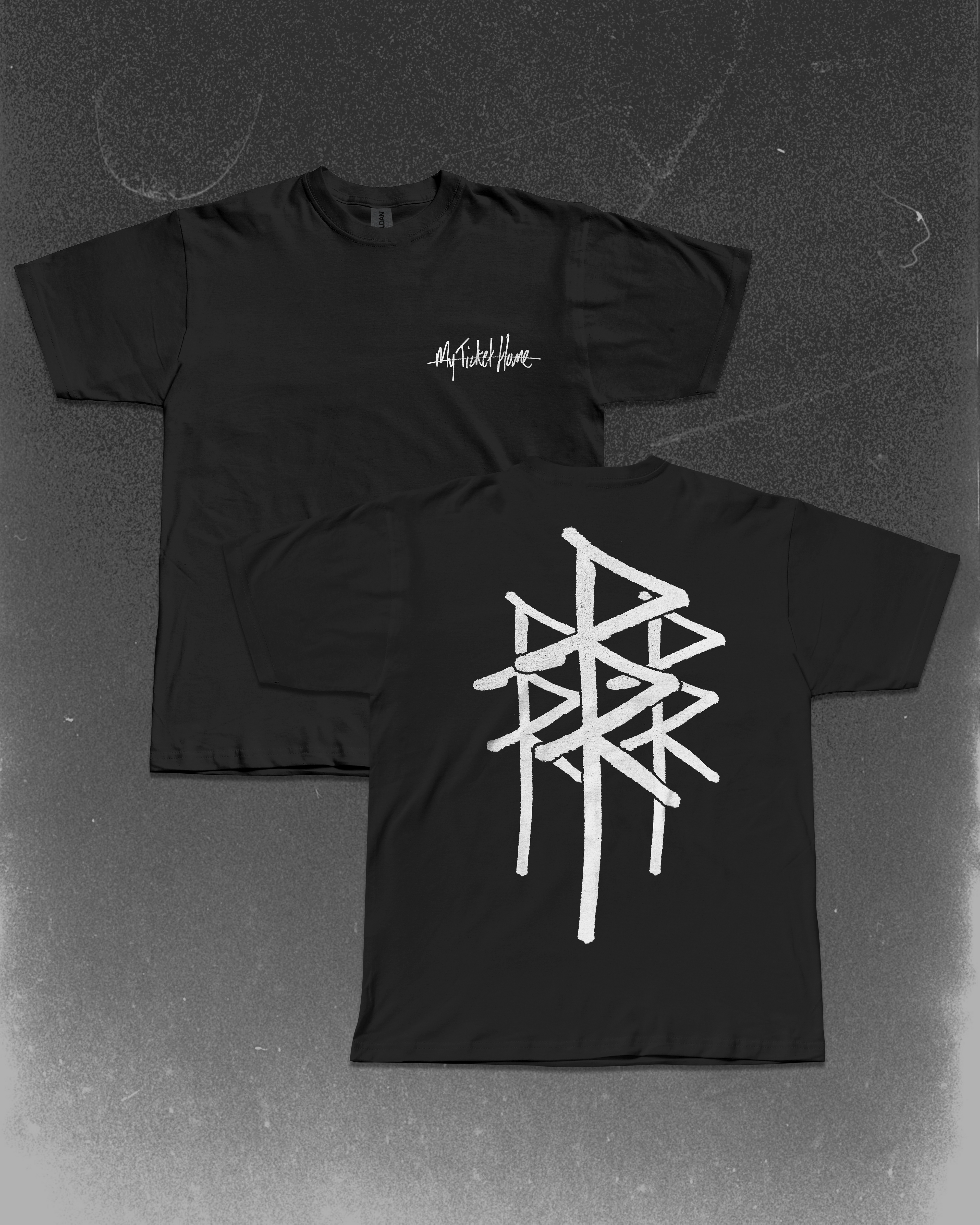 Triple Logo Tee Shirt - Black